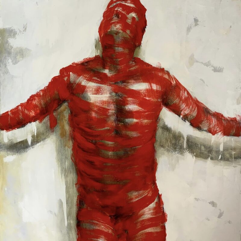 mắc kẹt ở nhân gian.150 x160 cm.oil on canvas.2023,7k